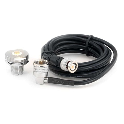 Rugged Radios 7' Race Antenna Coax Cable Kit with BNC Connector for Handheld Radios - NMO-RACE-BNC